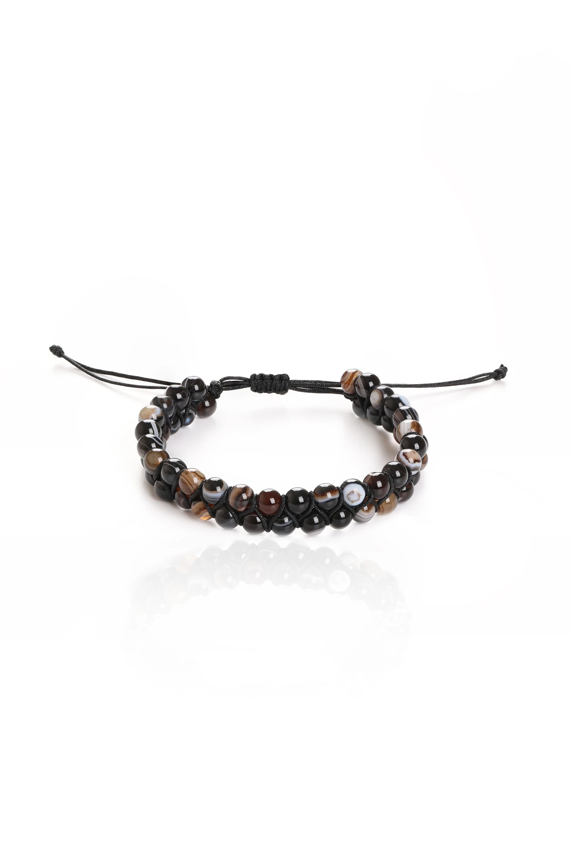 Akik Taşı Örme Erkek Bileklik