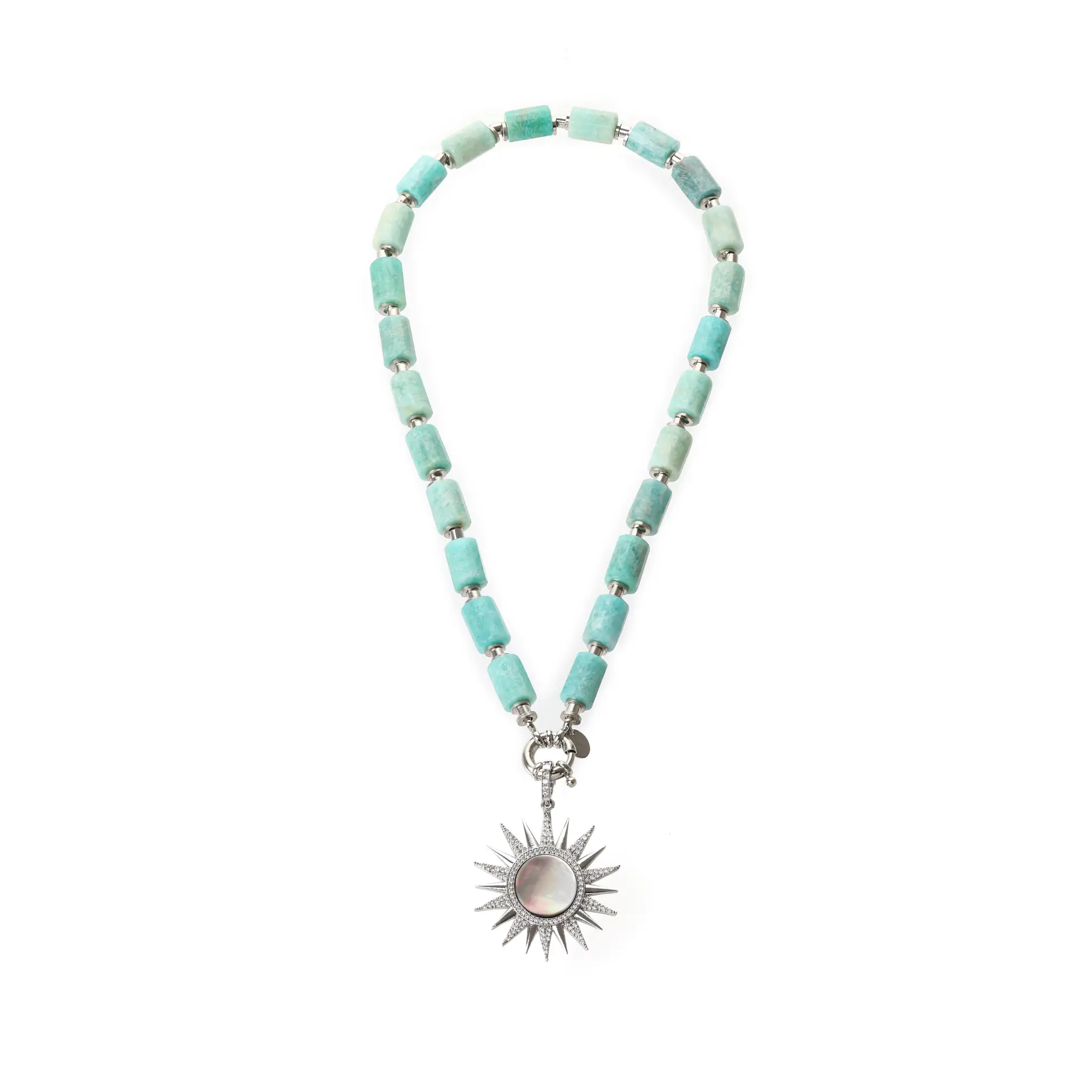 Amazonit Taşı Kolye