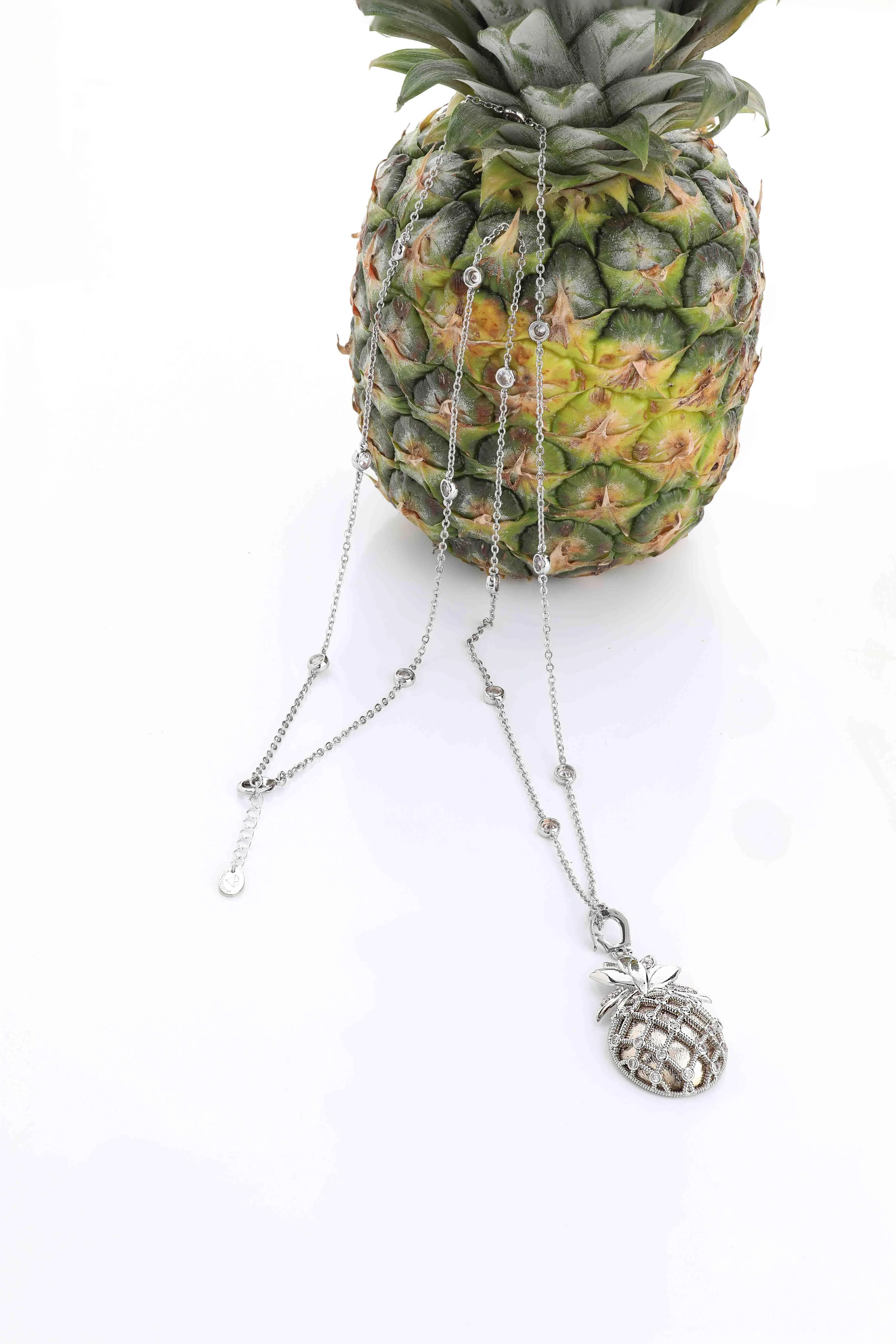 Ananas Uçlu Tiffany Zincir Kolye