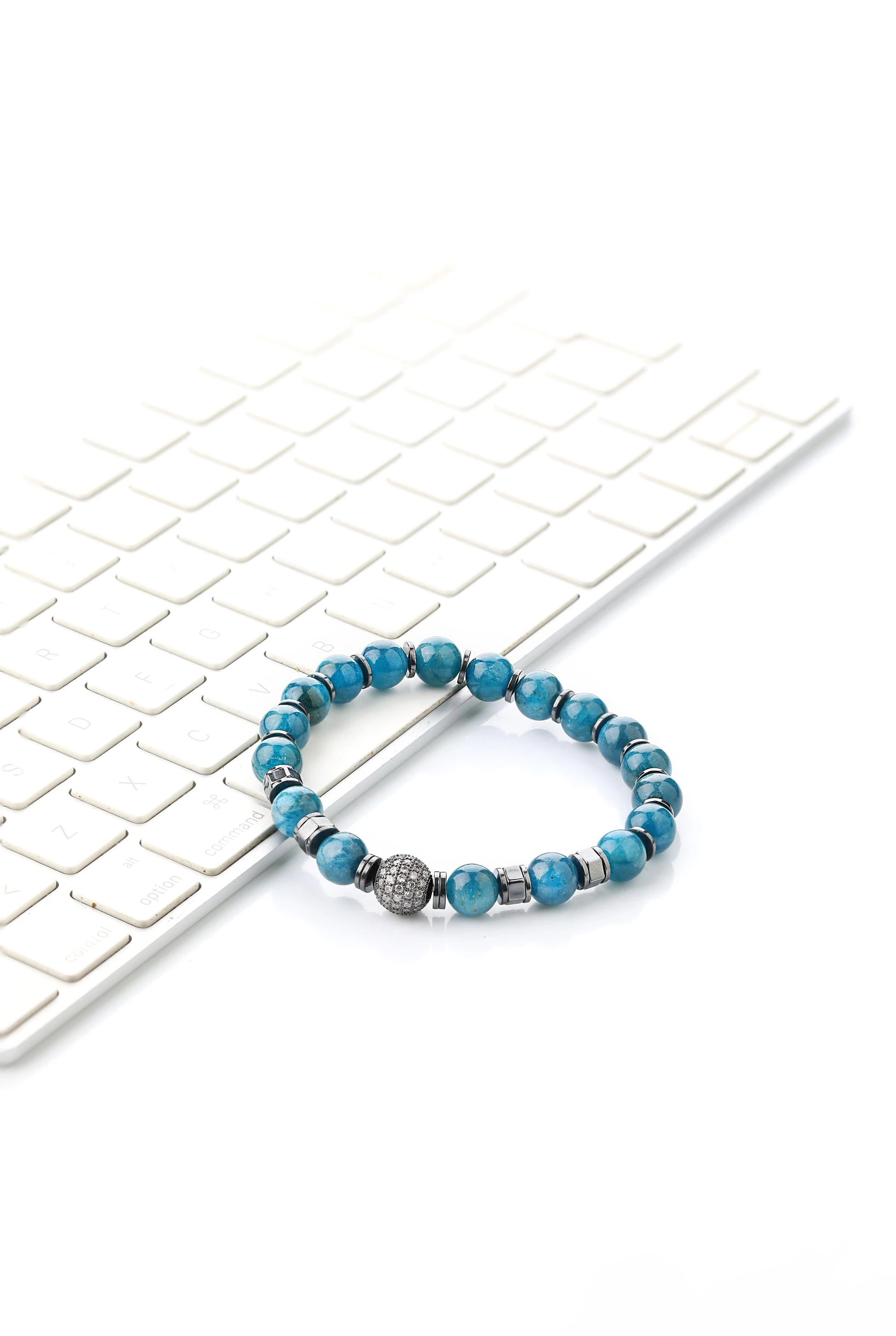 Apatit Taşı Erkek Bileklik