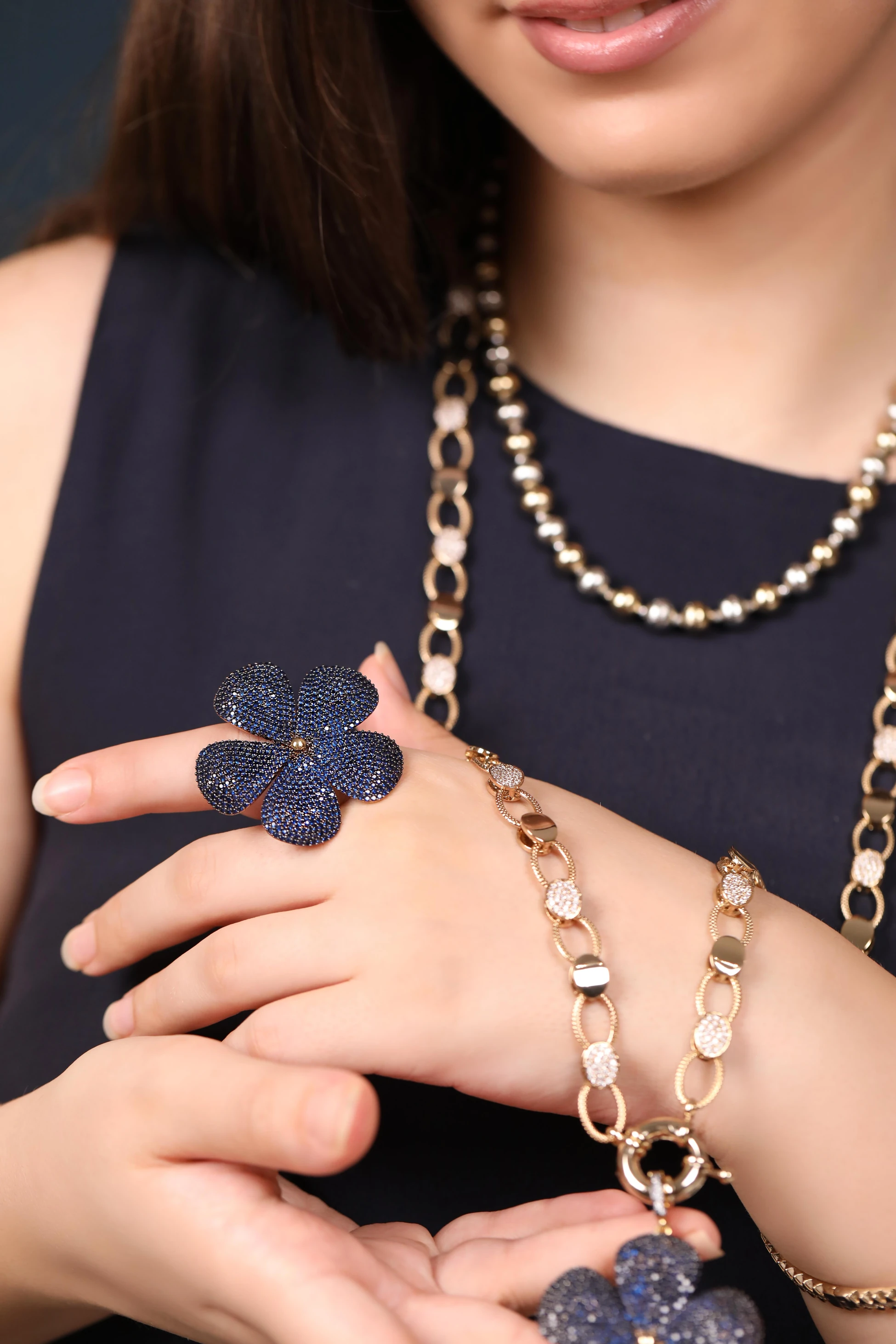 Beş Yapraklı Yonca Yüzük