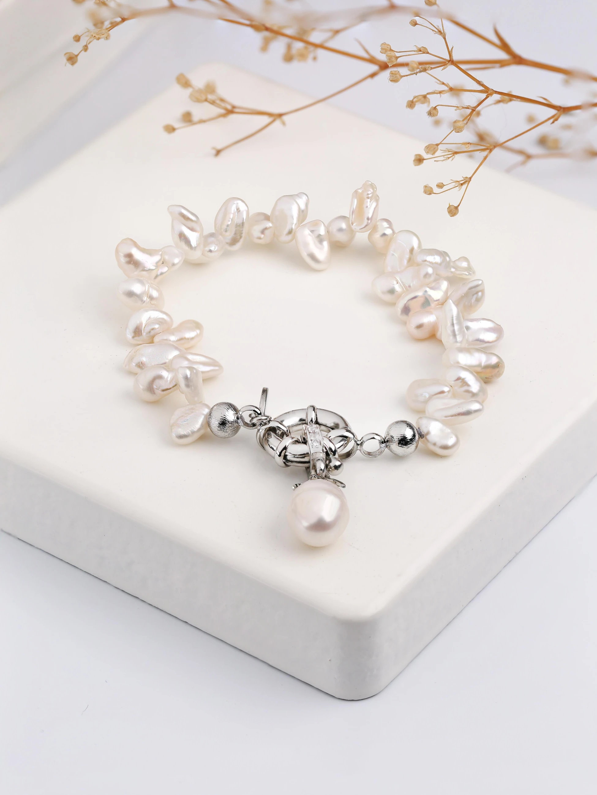 Damla Barok İnci Bileklik