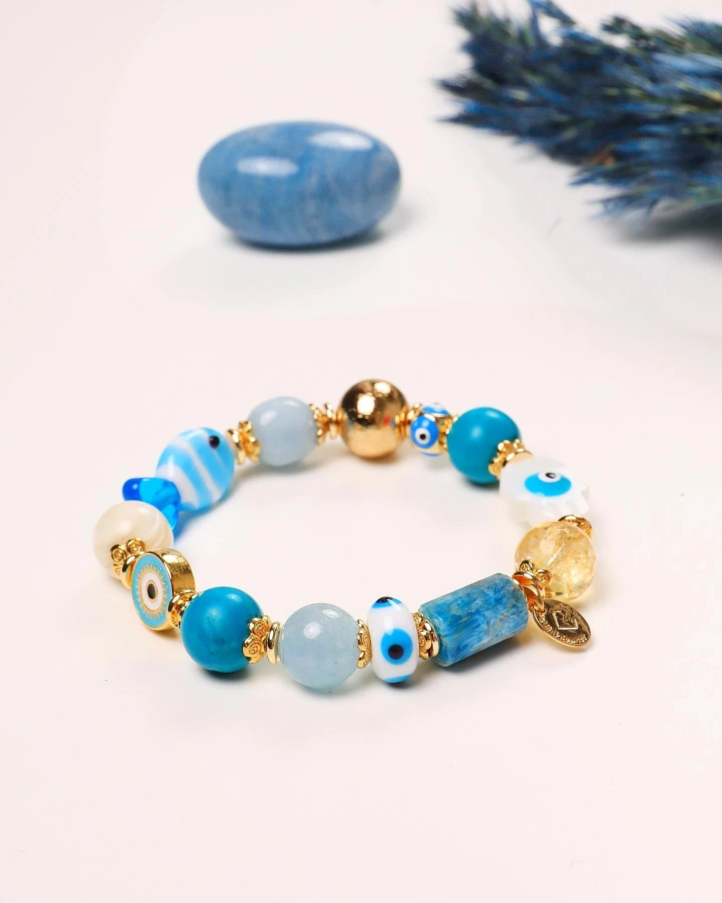 Doğal Taş Nazar Bileklik