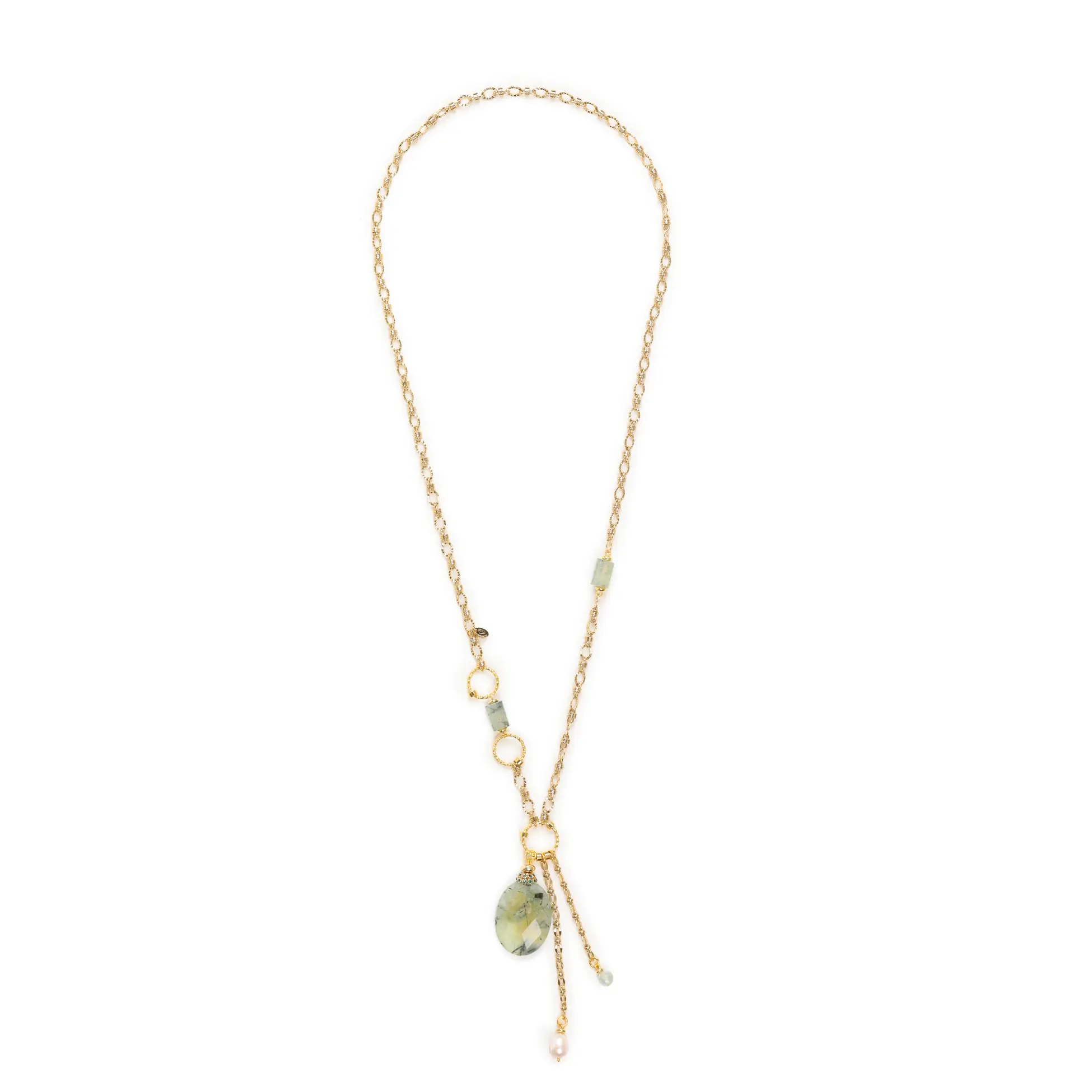 Doğaltaş Detaylı Zincir Kolye