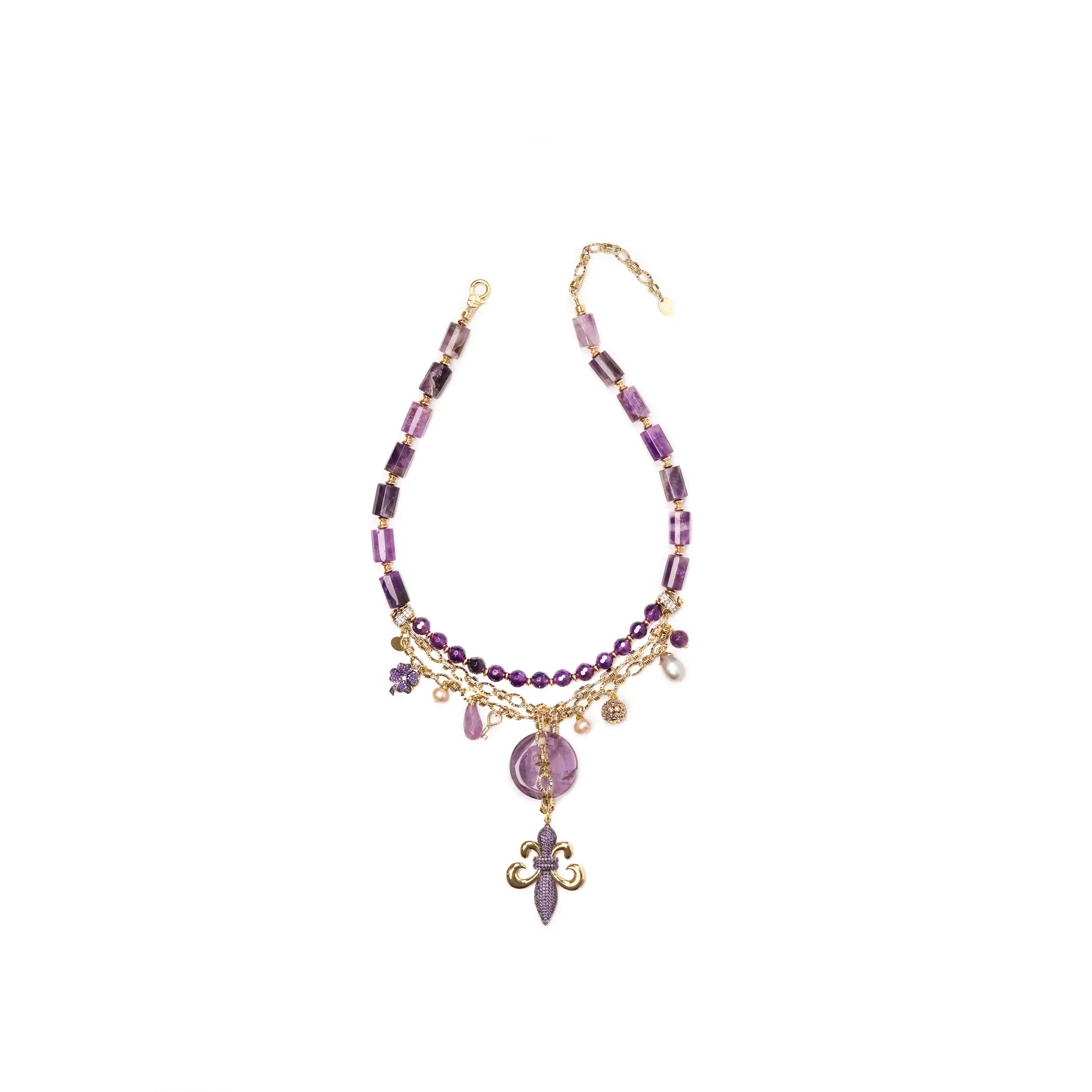 Fleur de Luxe Ametist Kolye
