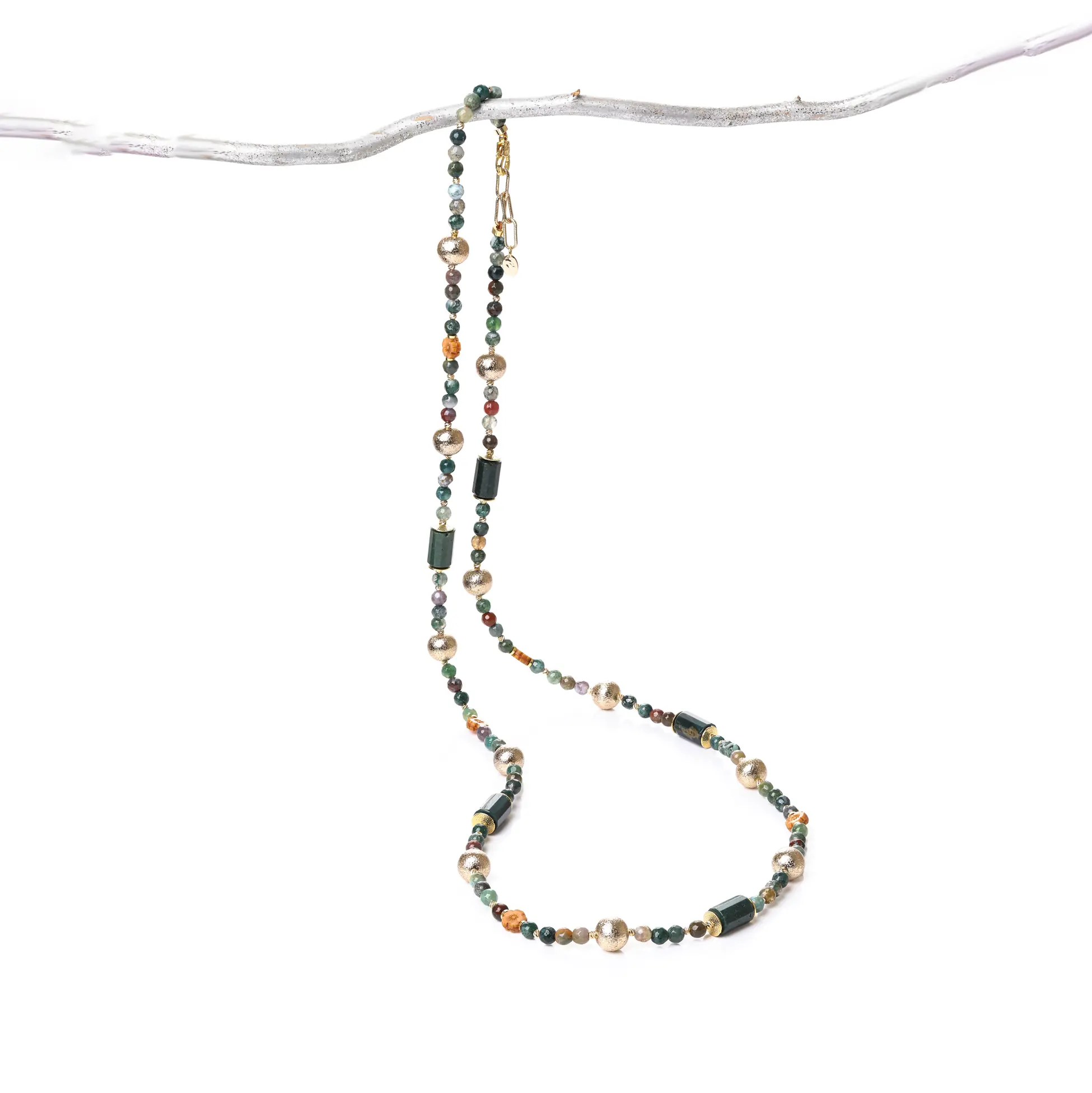 Hint Akiği Taşı Kolye