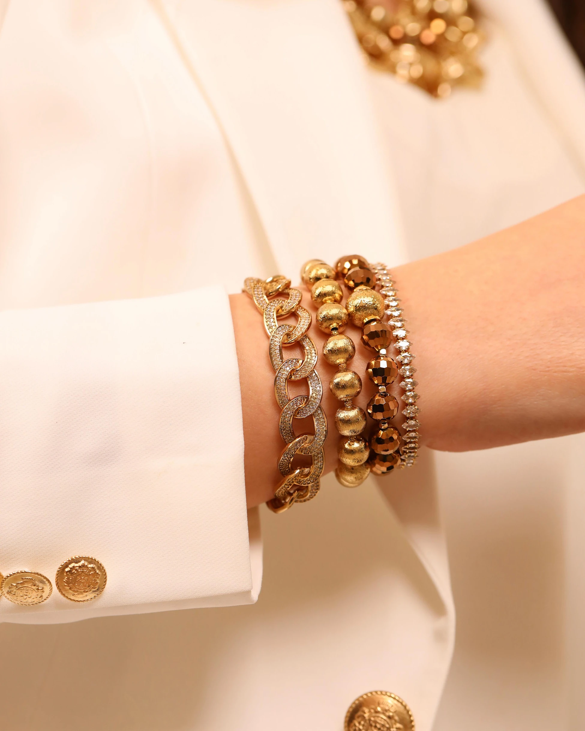 Kristal Kahve Bileklik