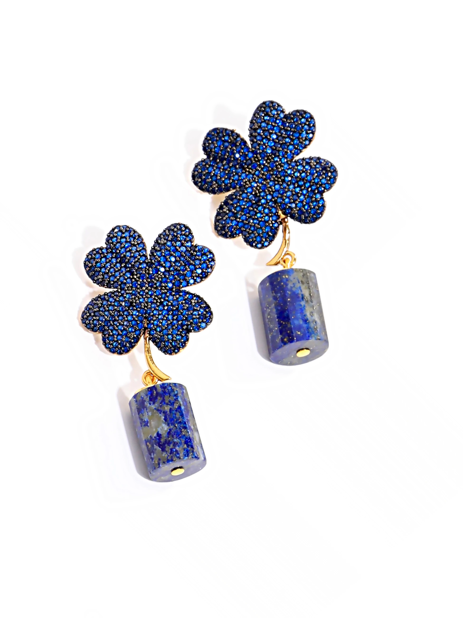 Lapis Taşı Yonca Küpe