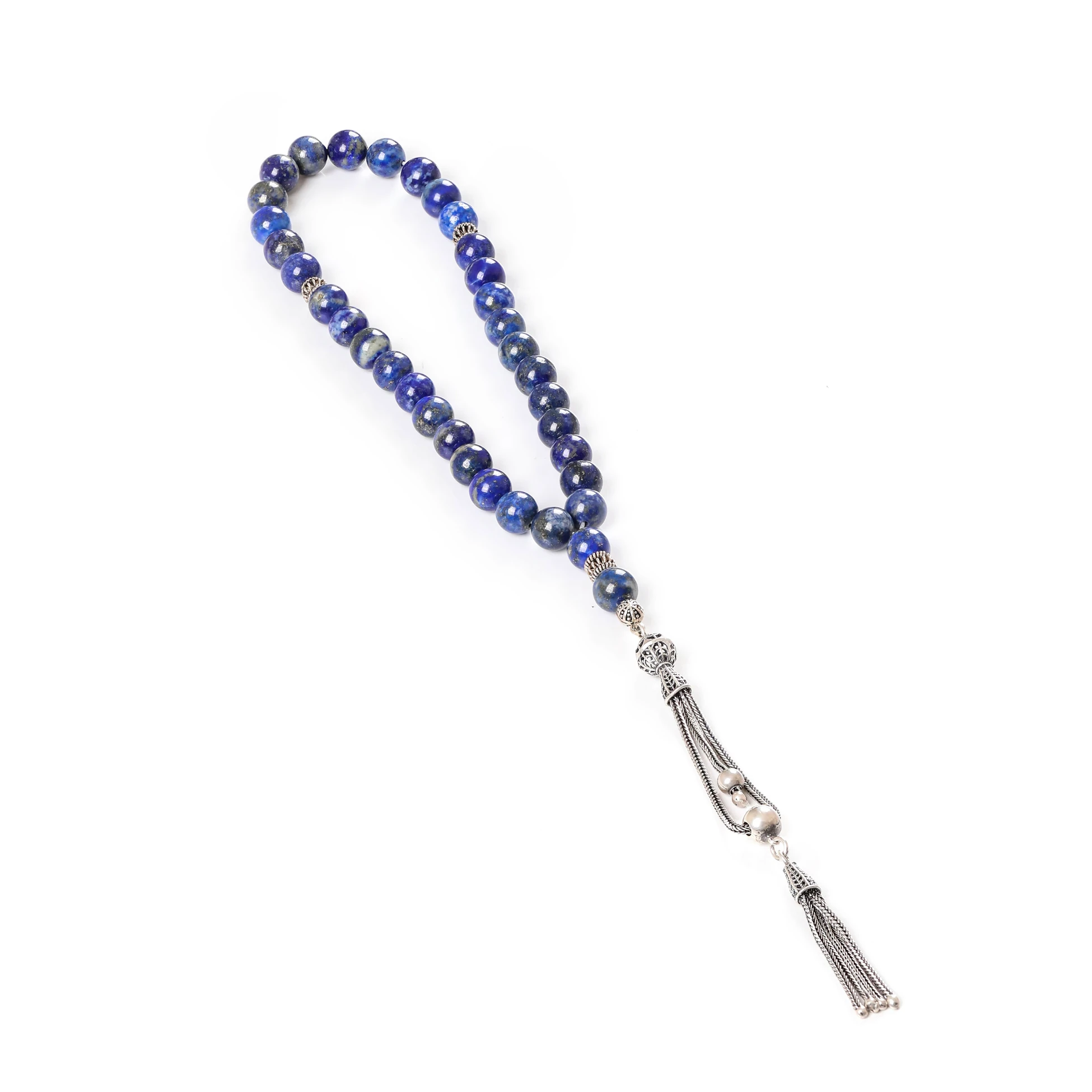 Lapislazuli Taşı Gümüş Tespih