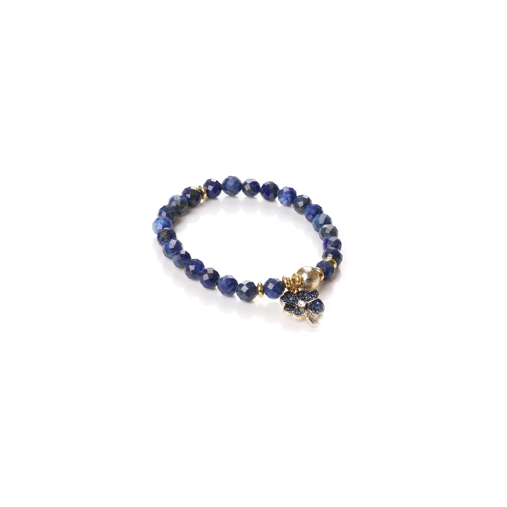 Lapislazuli Taşı Çiçek Bileklik