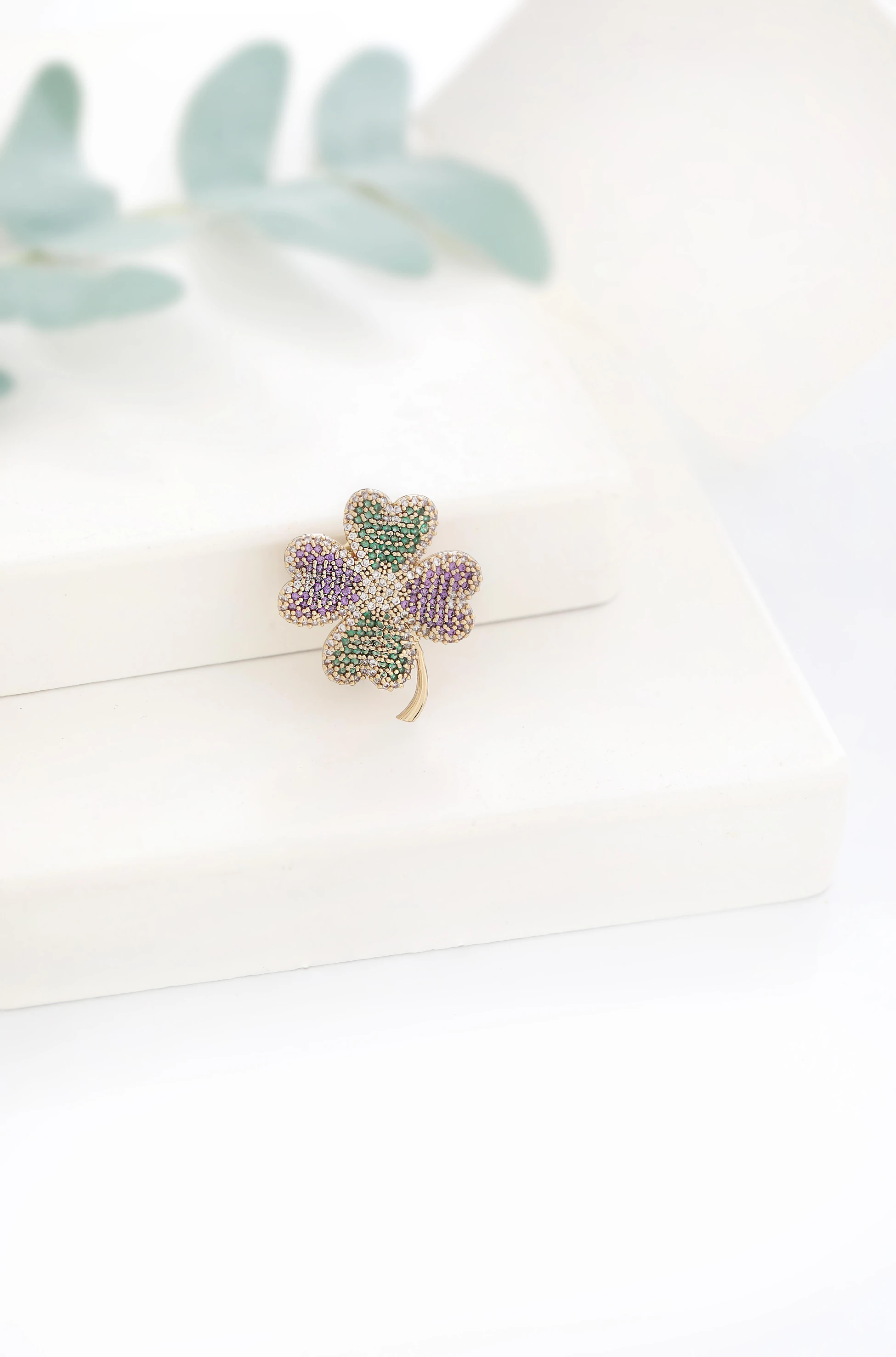 Minik Renkli Yonca Broş