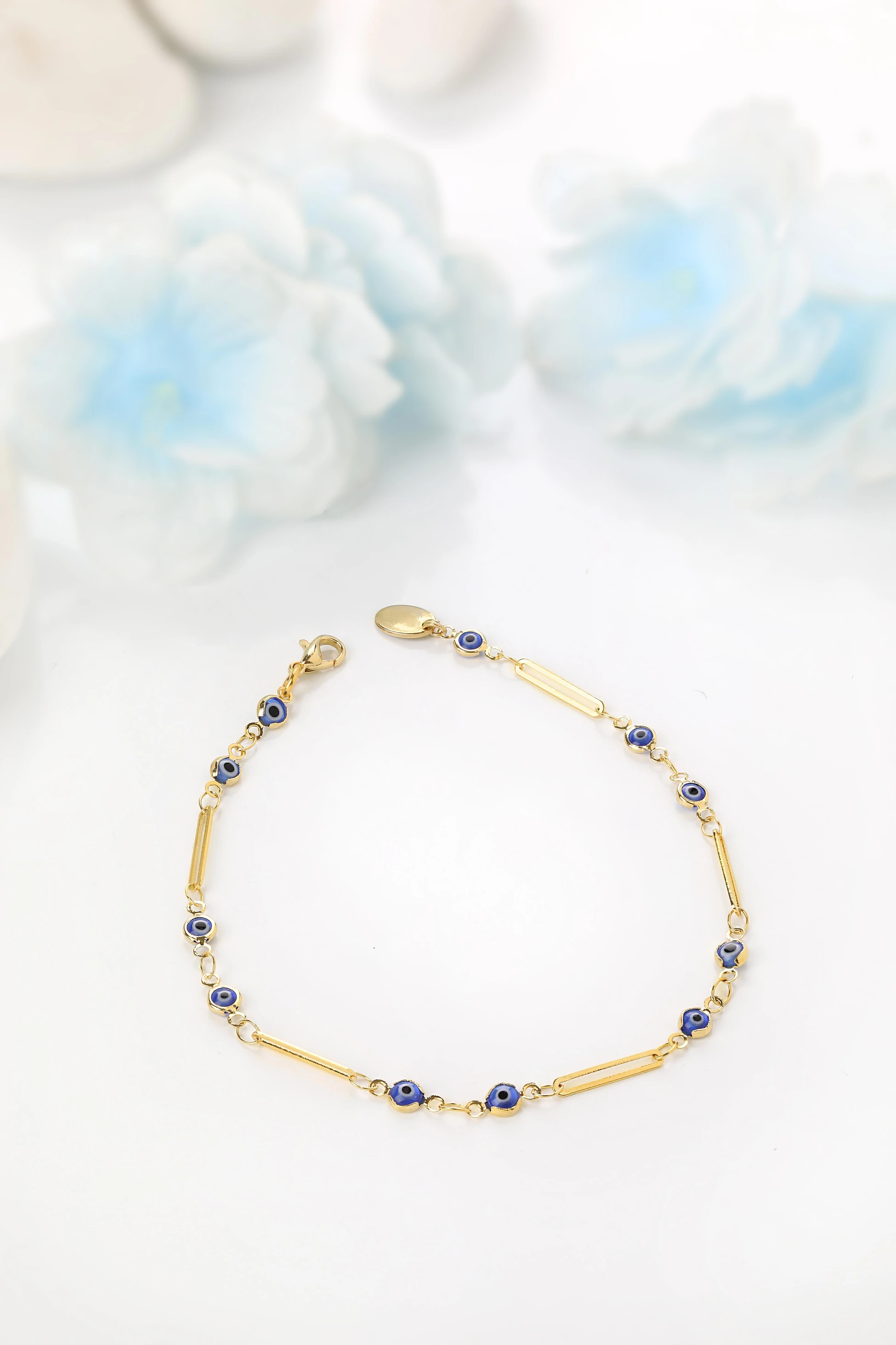 Nazar Boncuklu Zincir Halhal