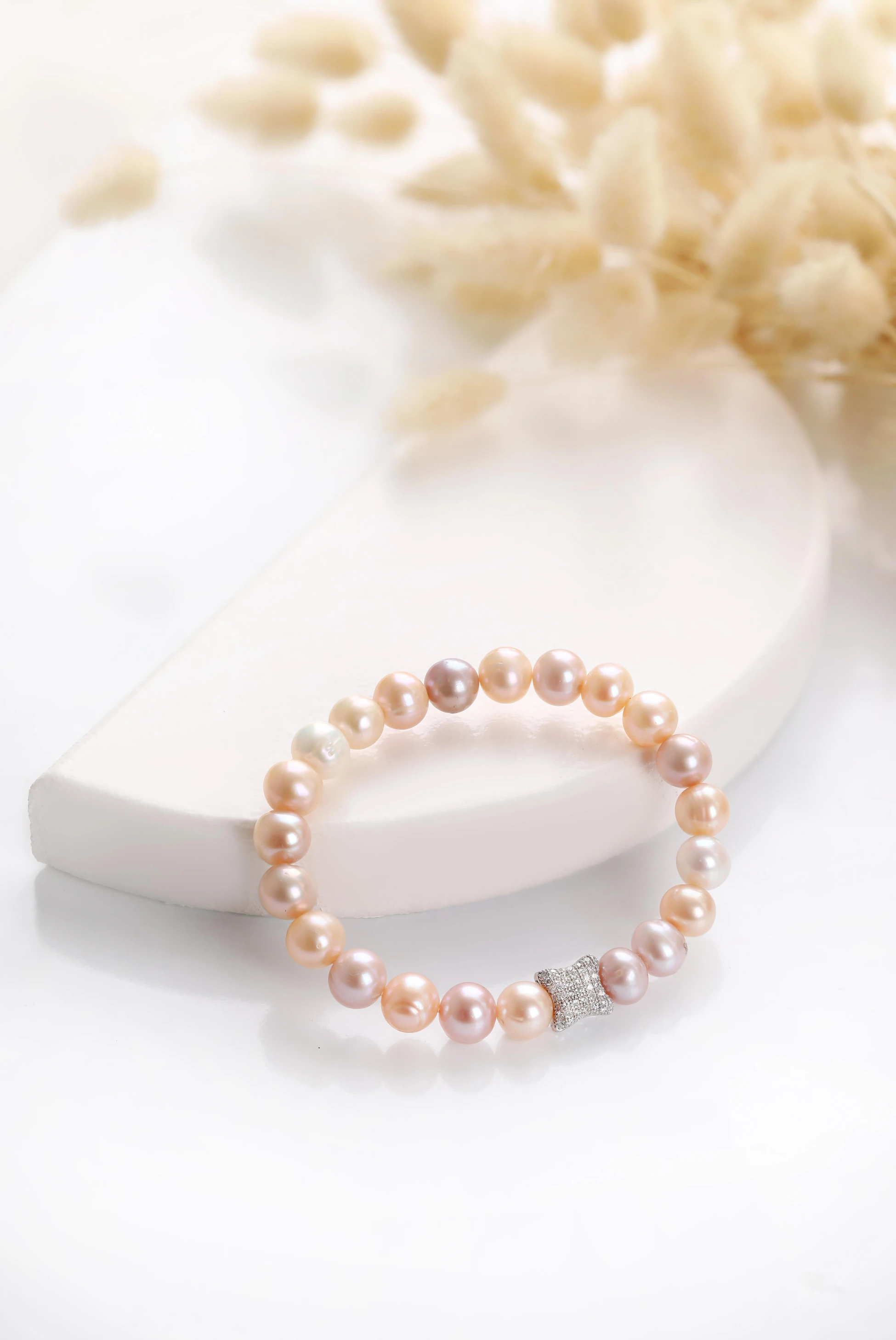 Pembe İnci Bileklik