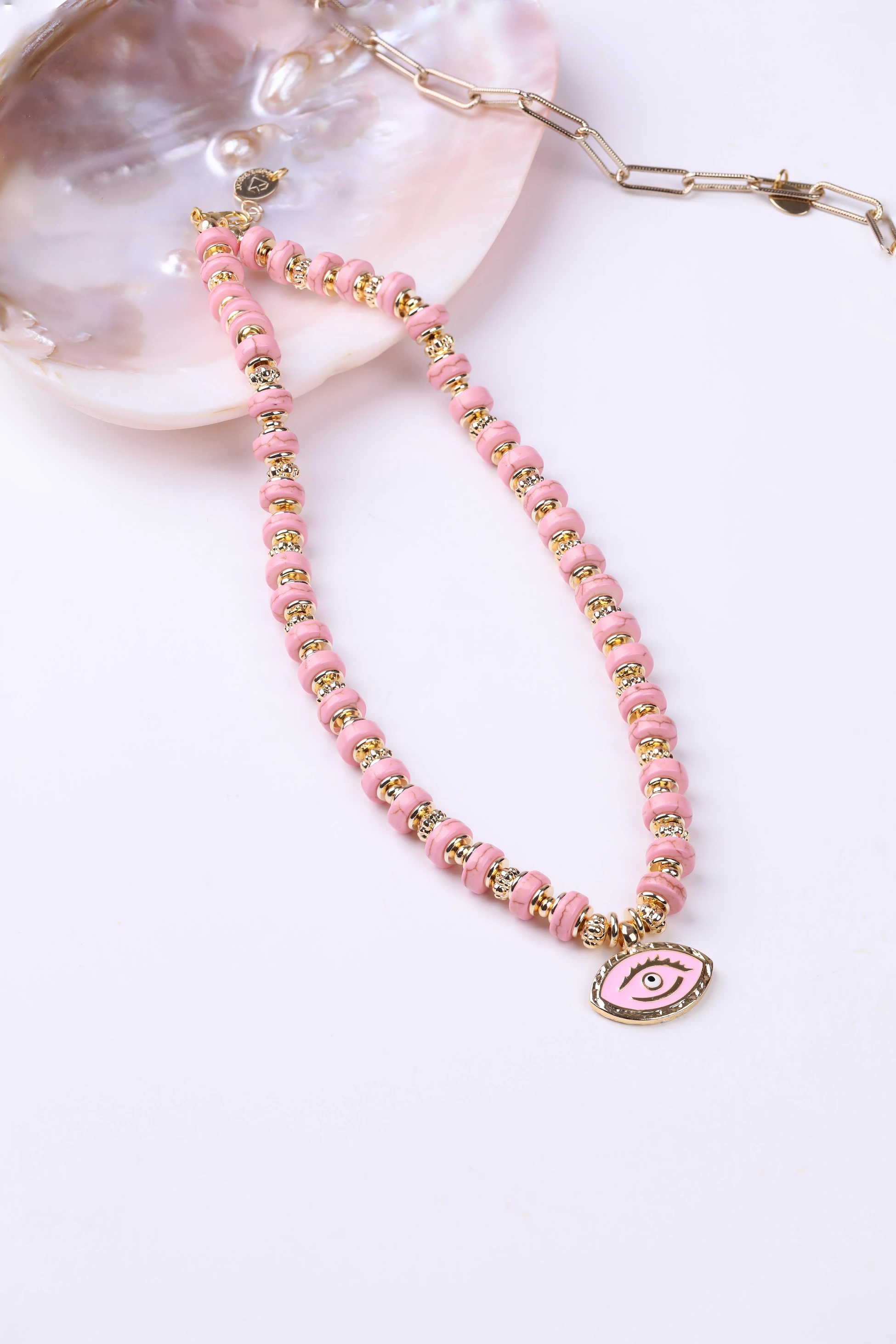Pink Göz Kolye