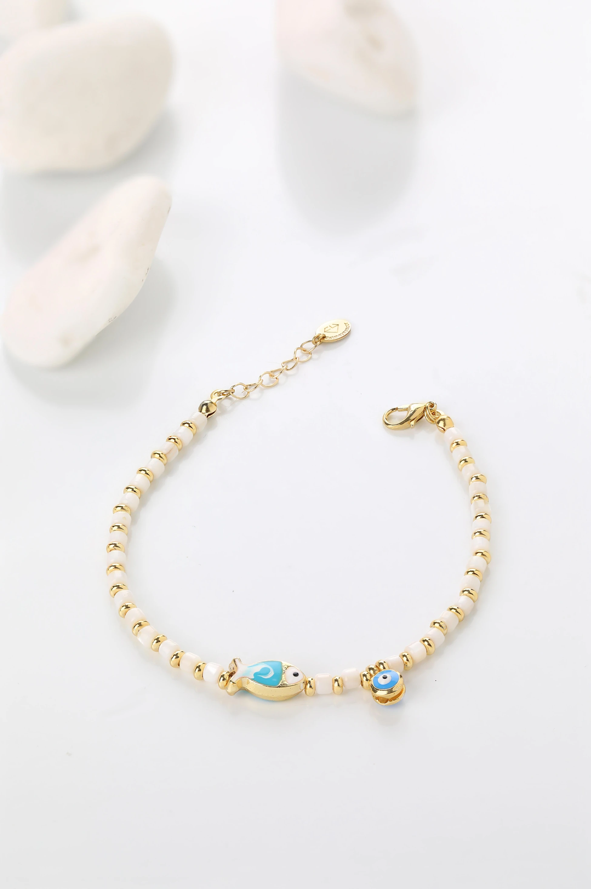 Sedef Taşı Balıklı Halhal