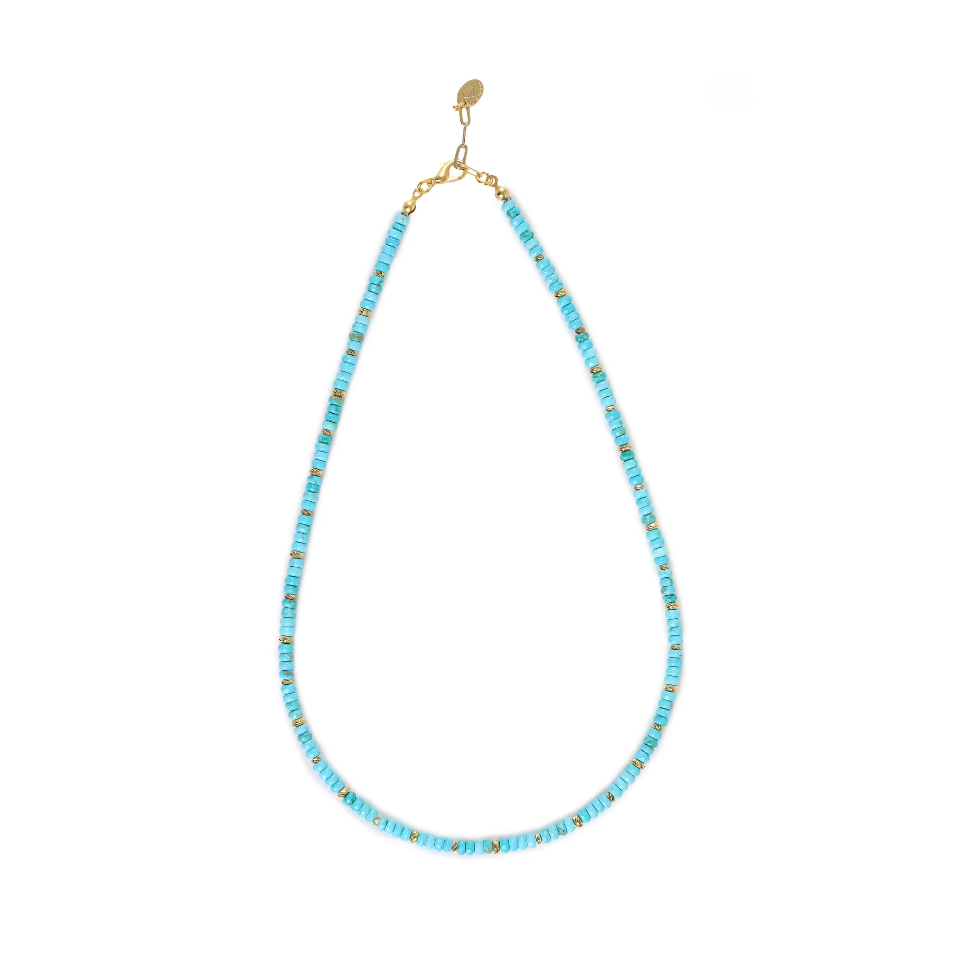 Zarif Turkuaz Taşı Kolye