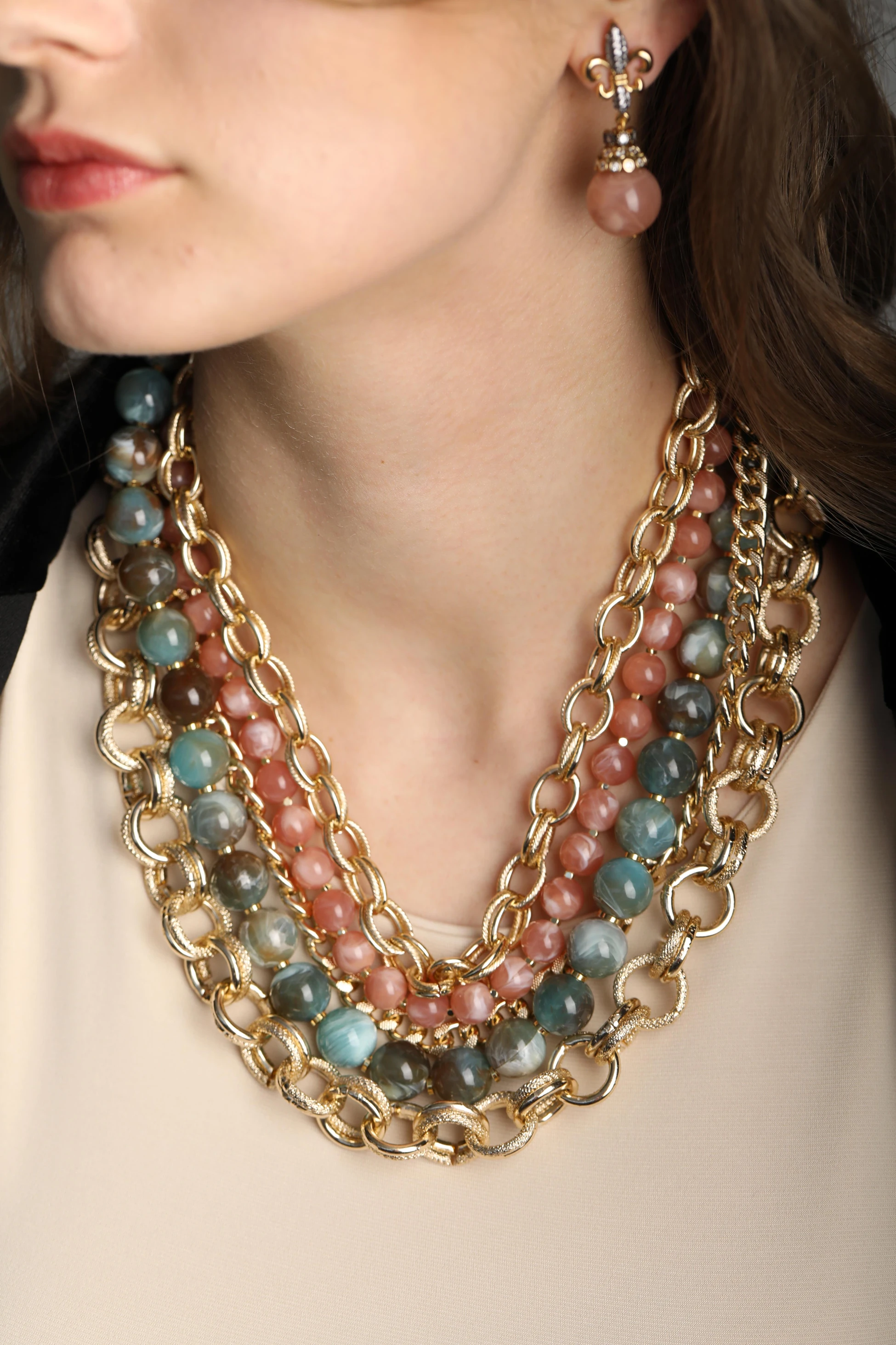 Zincir Detaylı Kolye