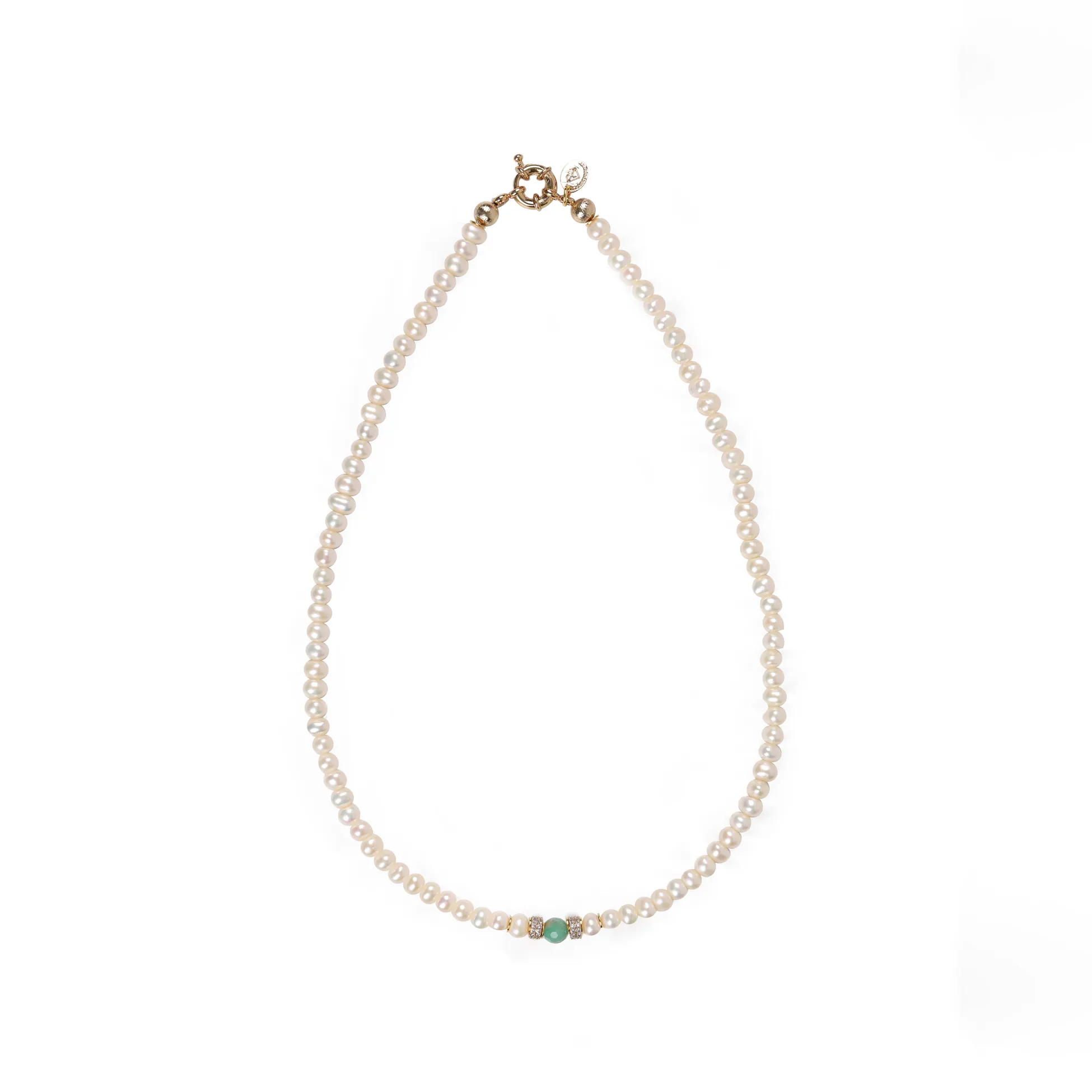 Zümrüt & İnci Kolye