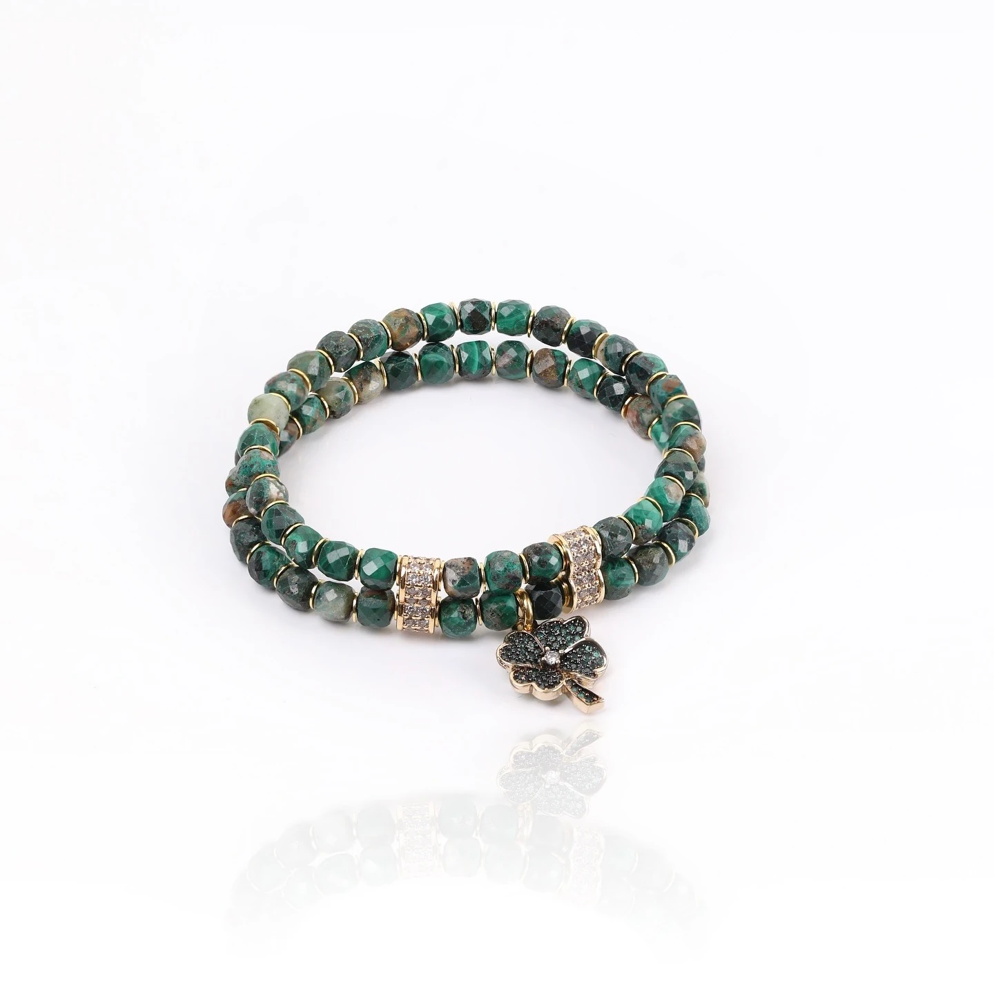 Çiçekli Doğaltaş Bileklik