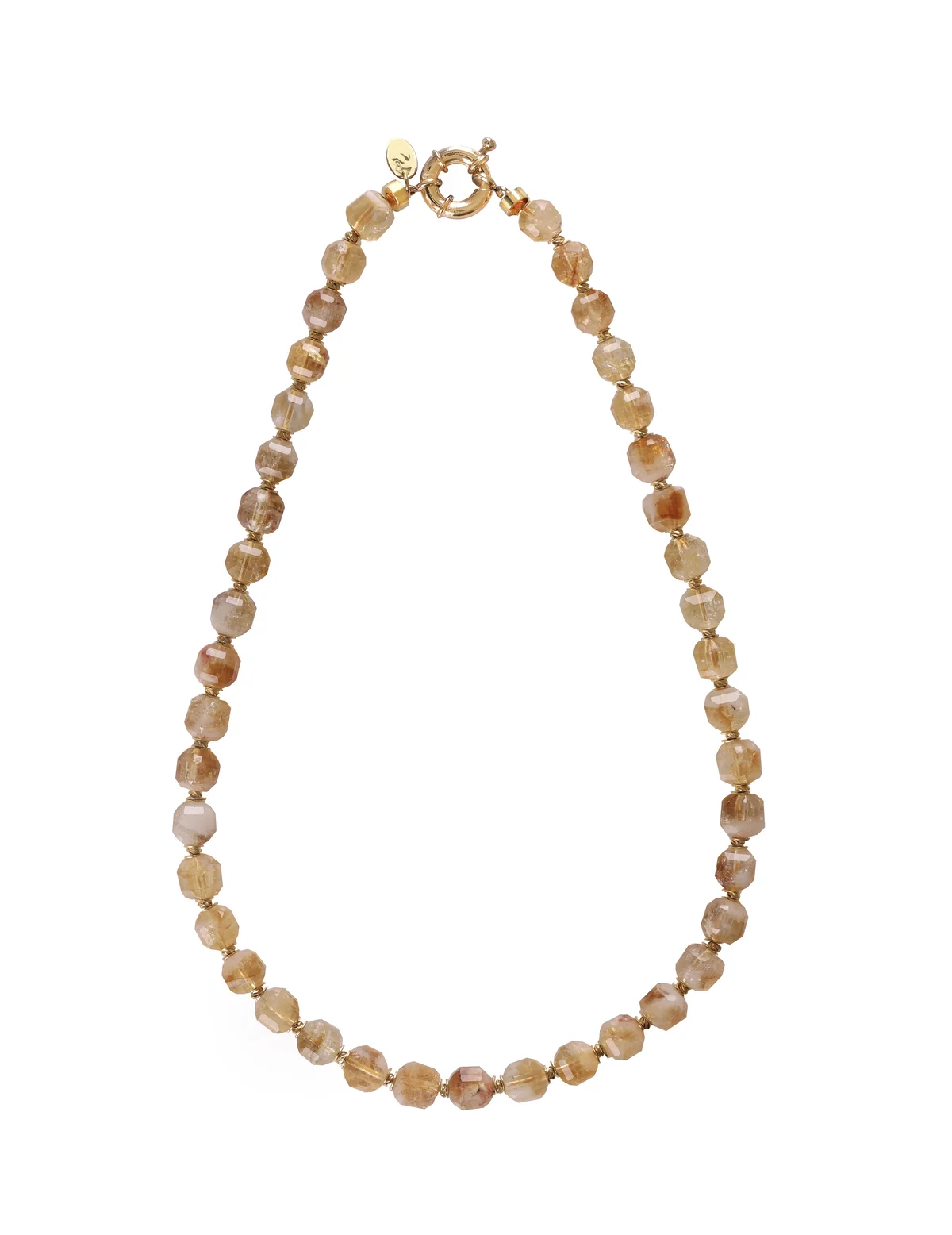 Sitrin Taşı Küp Kolye