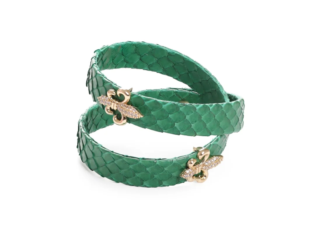 Yeşil Deri Bileklik