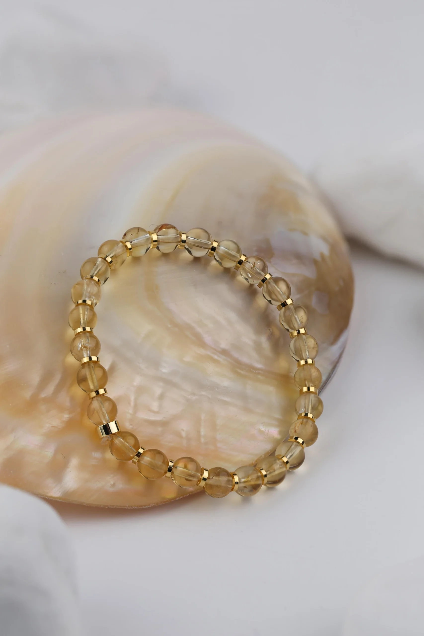 image_1950 Zarif Sitrin Taşı Bileklik - Görsel 1