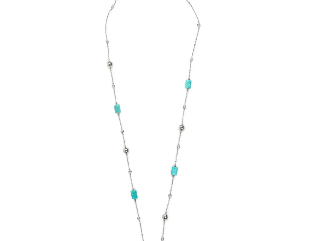 Amazonit Taşı Tiffany Kolye