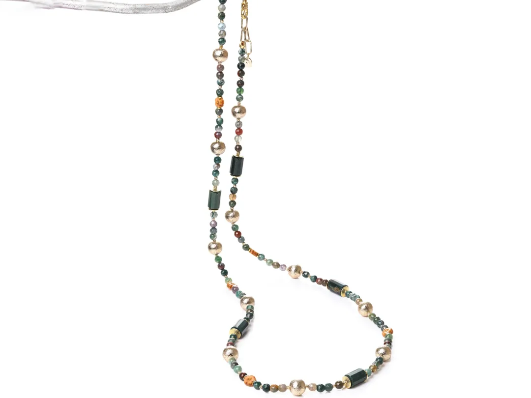 Hint Akiği Taşı Kolye