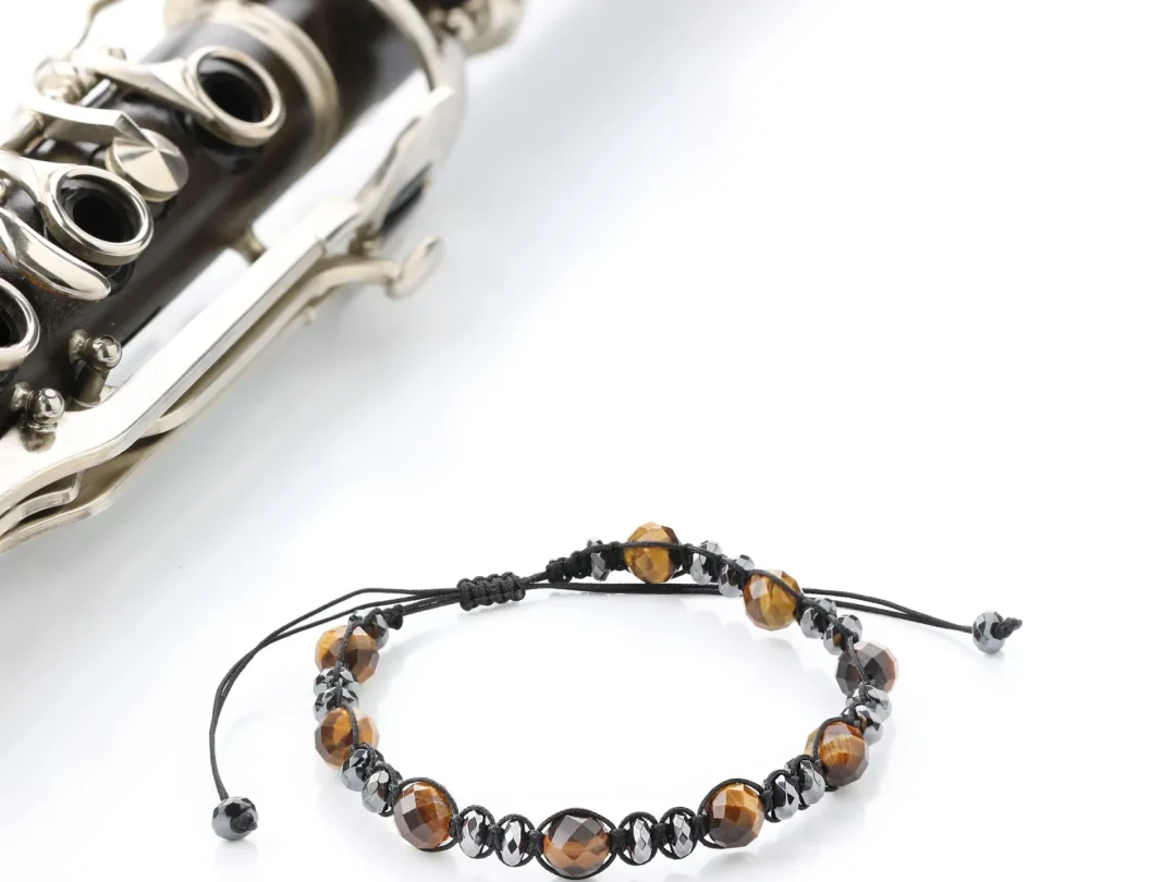 Kaplan gözü & Hematit Taşı Erkek Bileklik