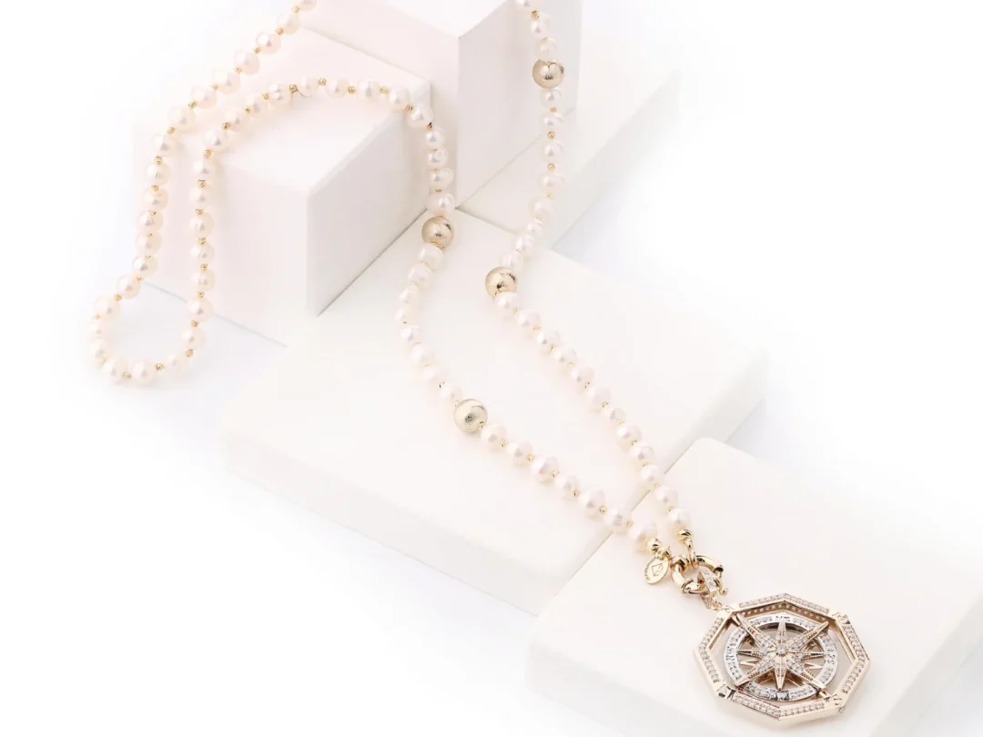 Pusula Uçlu İnci Kolye